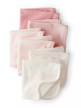 Baby Girl Carter's 6-pc. Soft Cotton Washcloth Set, Pink